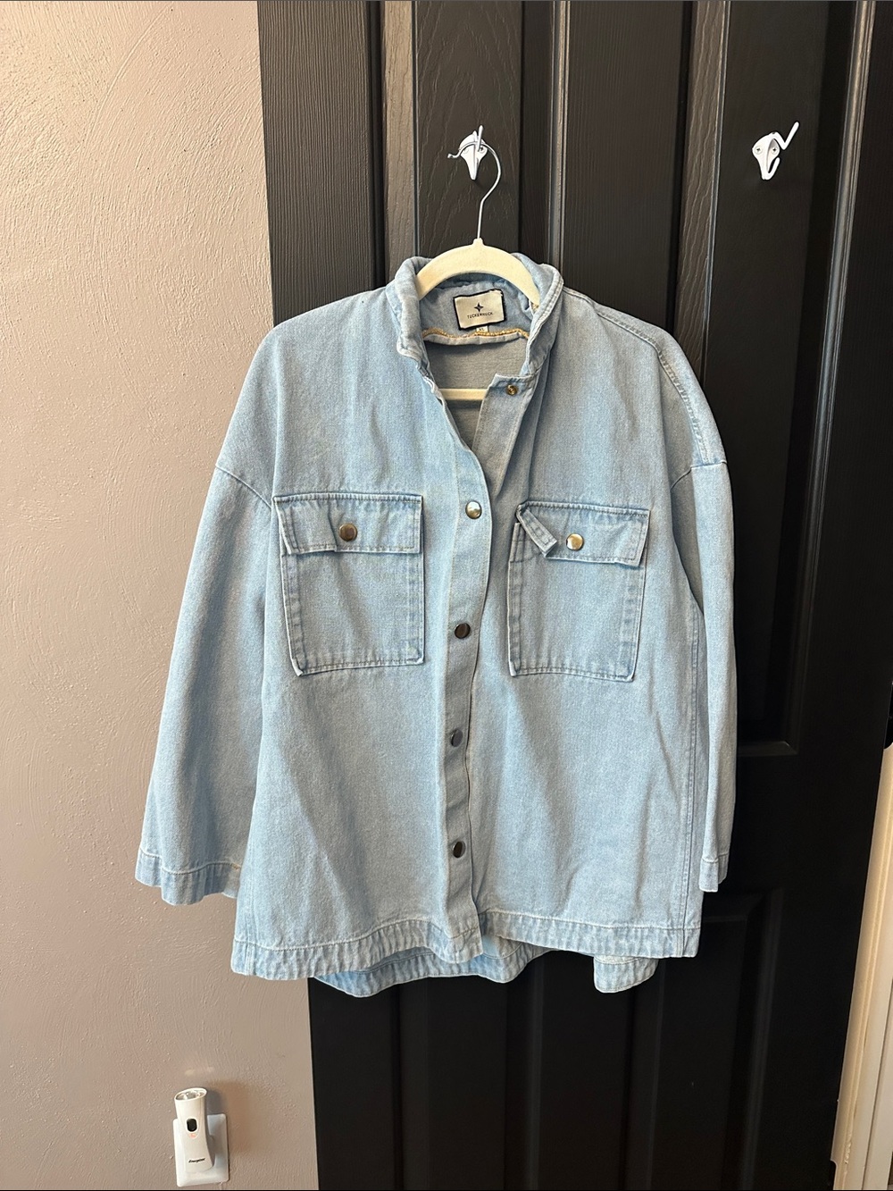 Tuckernuck Light Blue Oversized Denim Jacket